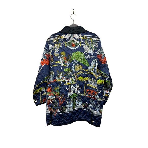 Loranzo Italy 100% Silk Quilt Jacket One Size RARE - Picture 2 of 12